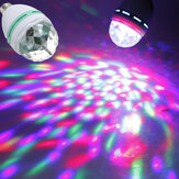 E27 3W Lumière Colorée Rotation RGB Projecteur Ampoule pour Soirée Disco Etaga Noël Halloween